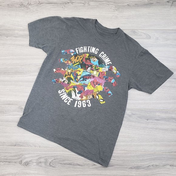 MARVEL Fighting Crime Since 1963 T-Shirt Small - Picture 12 of 12